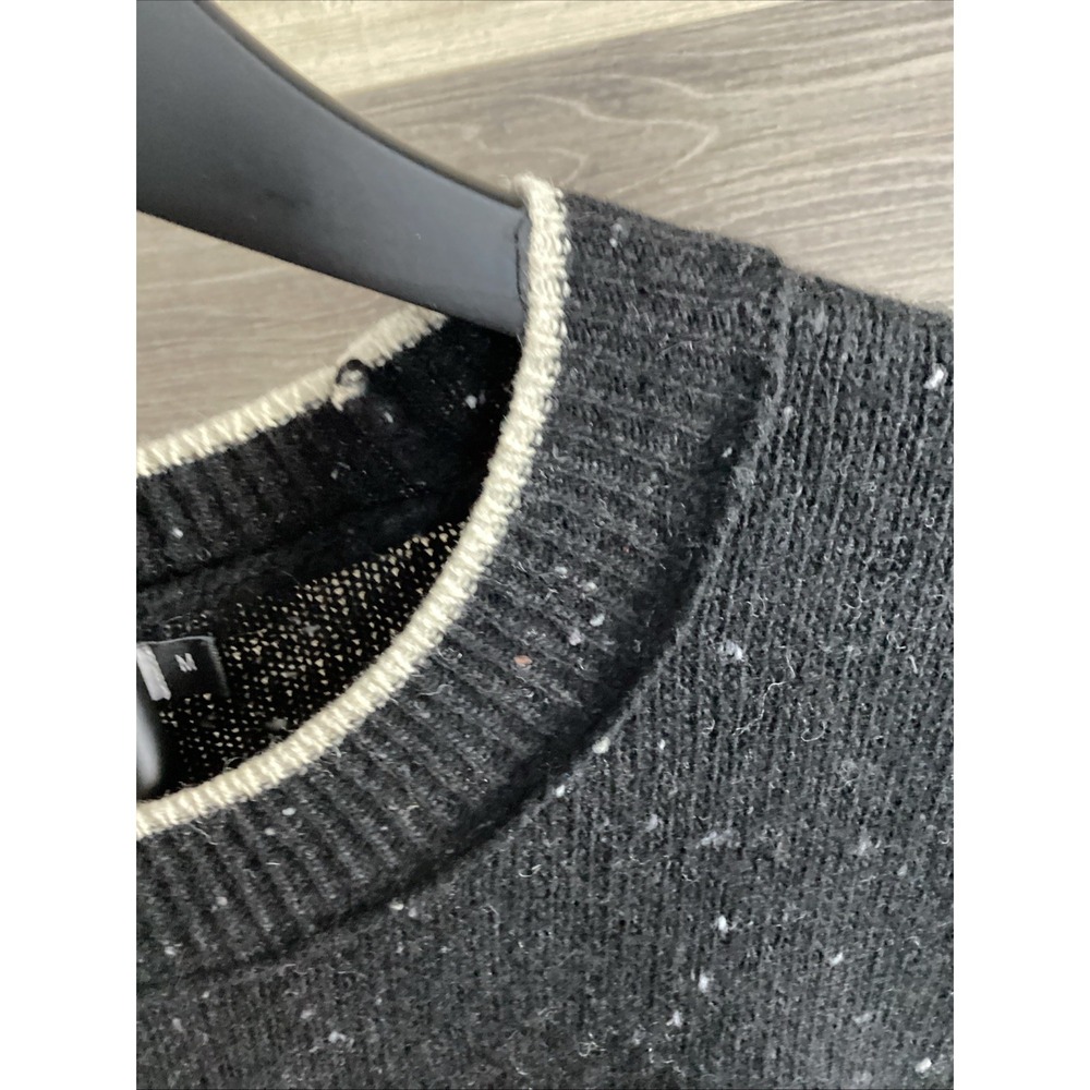 Zacket & Plover Donegal Pocket Sweater In Black With Lambswool Blend Size M - Picture 6 of 8